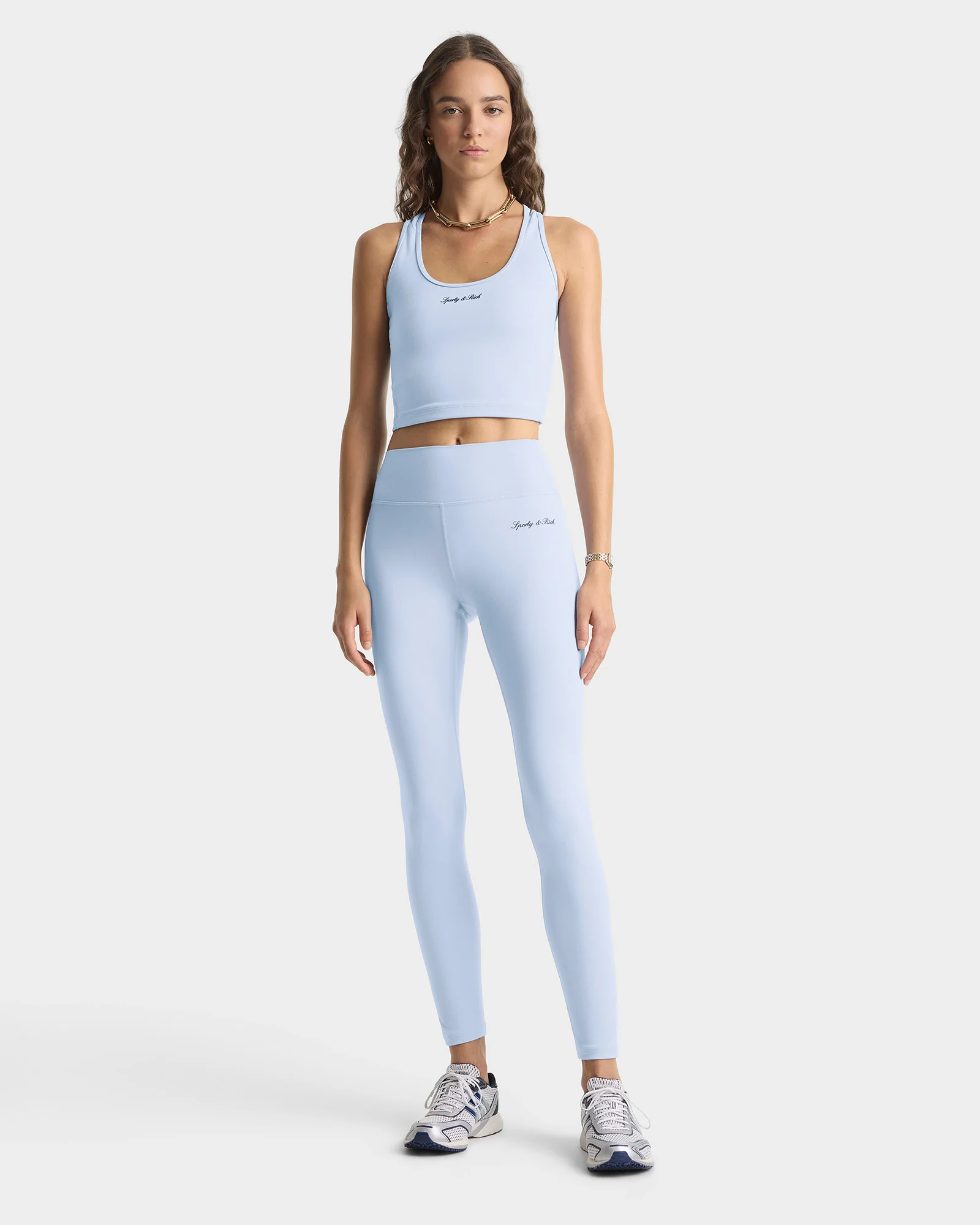Signature Logo Legging - Faded Blue/Navy - Image 2