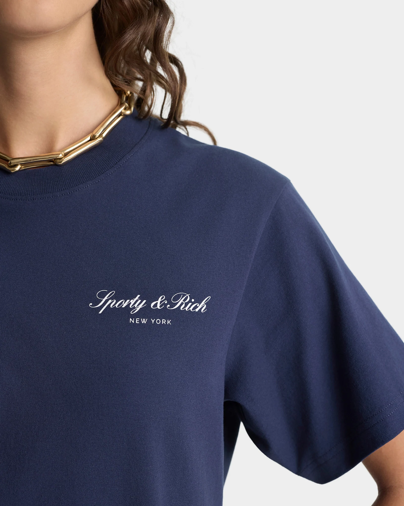 Signature NY T-Shirt - Navy/White - Image 4