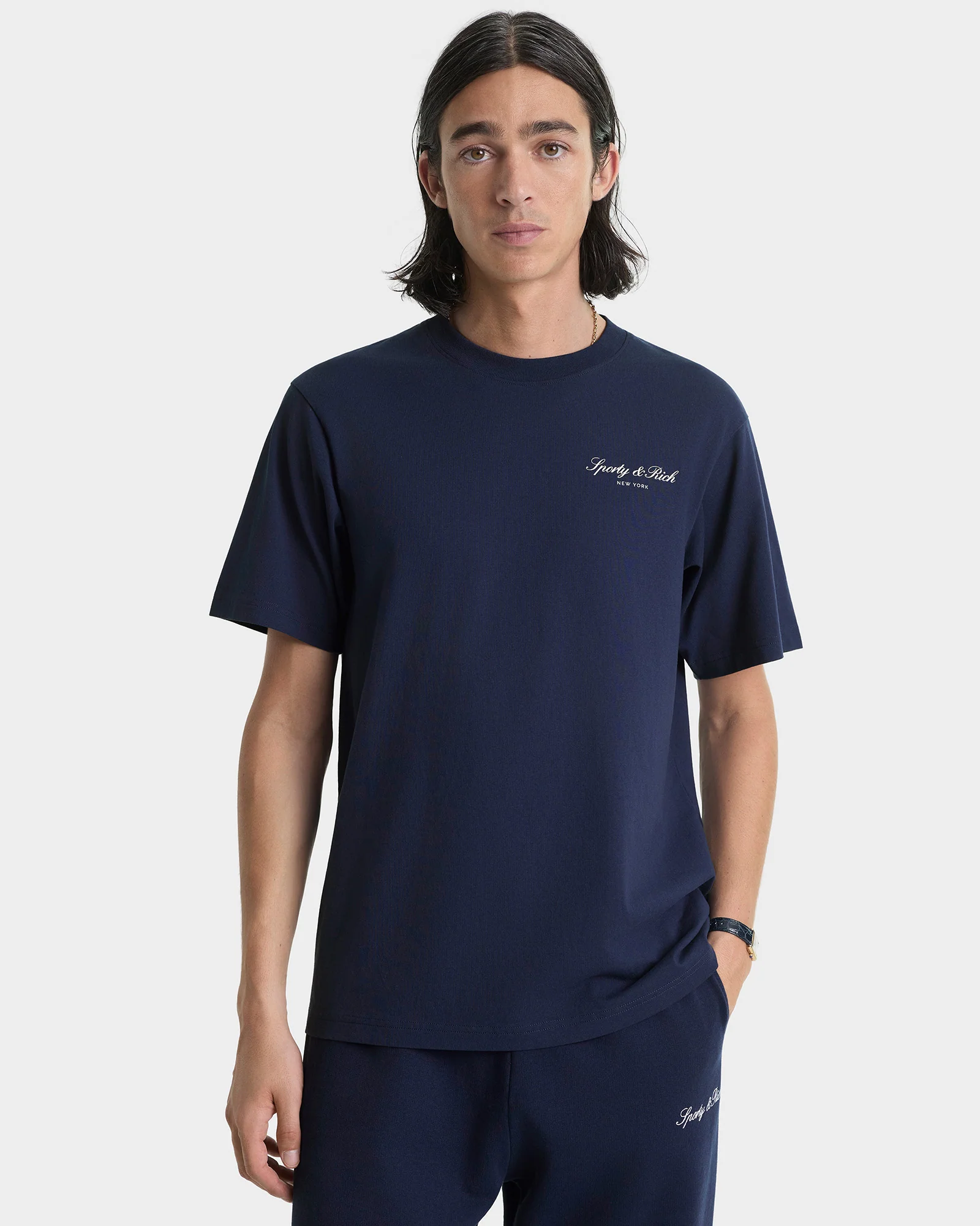 Signature NY T-Shirt - Navy/White - Image 6