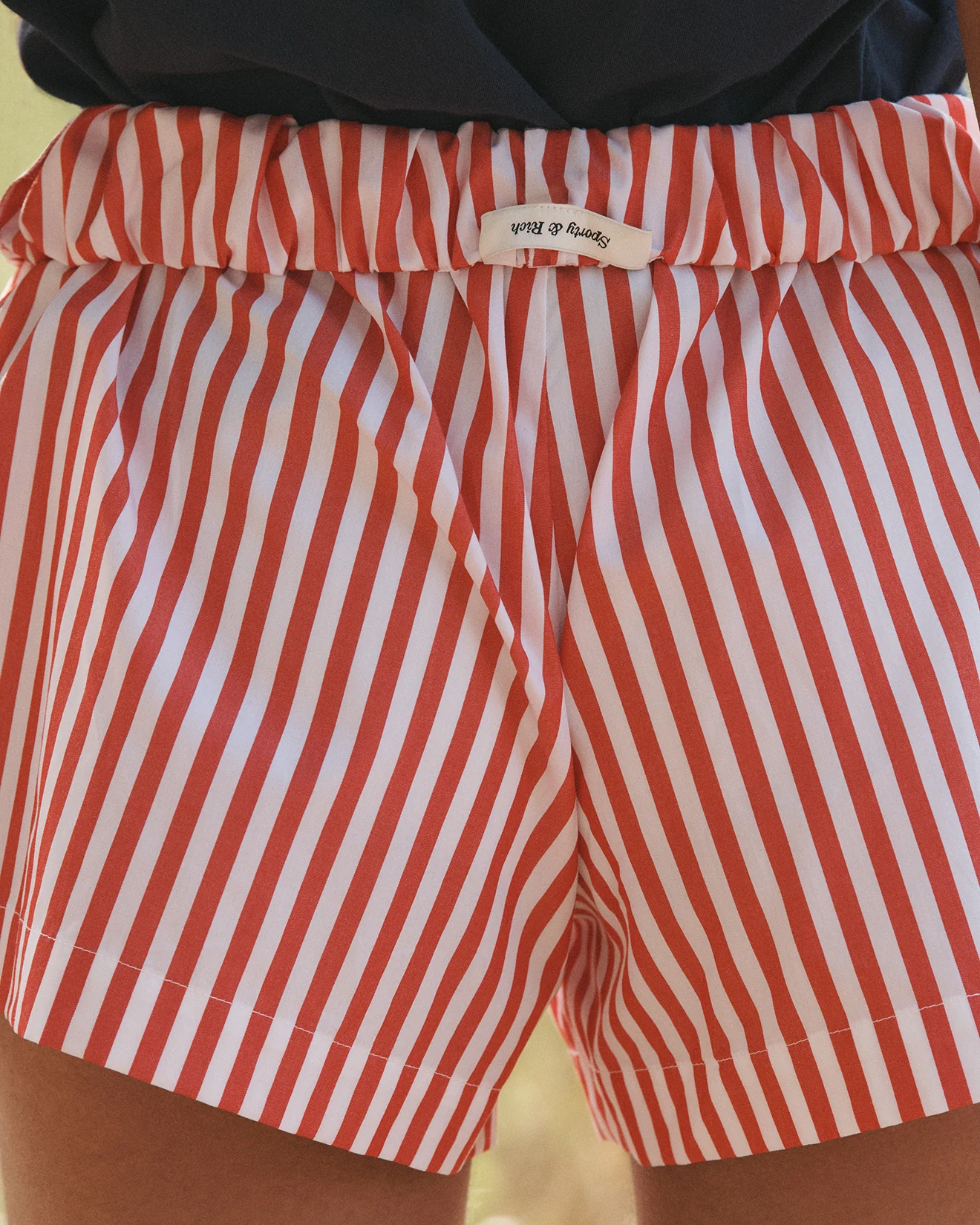 SR Sport Poplin Short - White/Ruby - Image 6