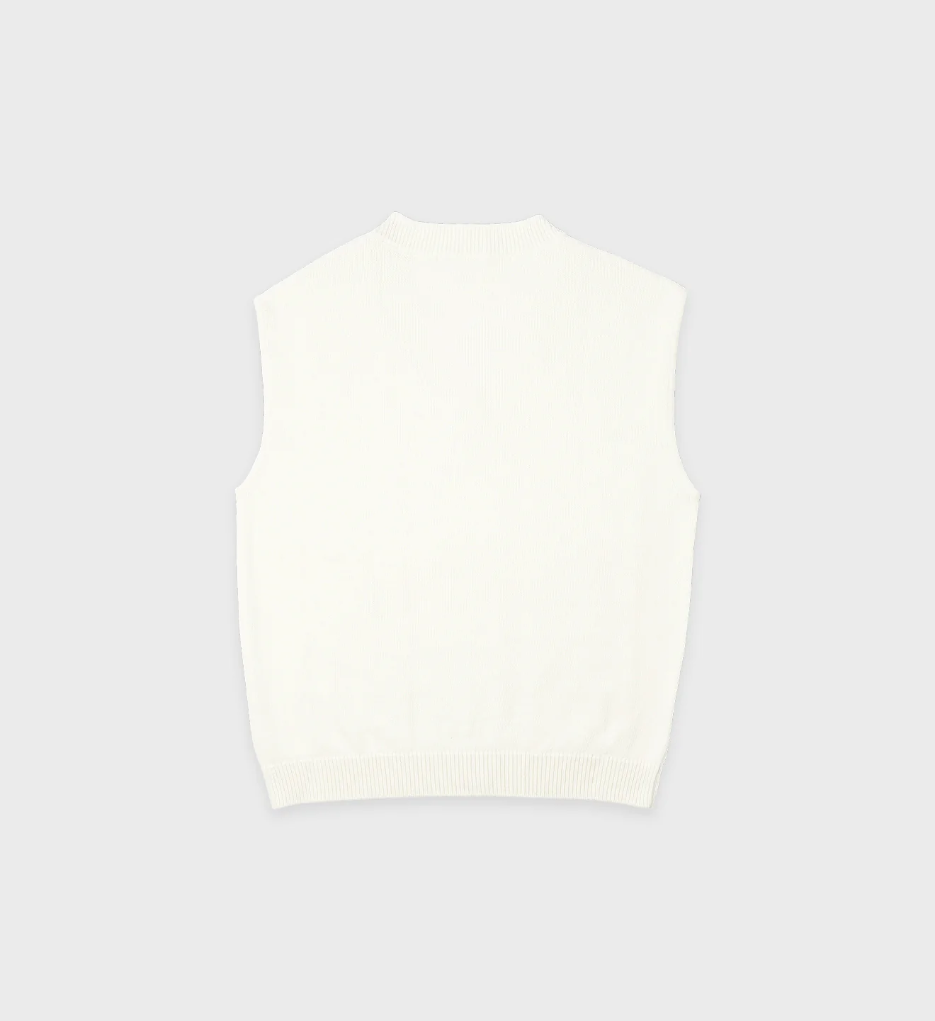 SRC Cableknit Vest - Cream/Kelly - Image 2