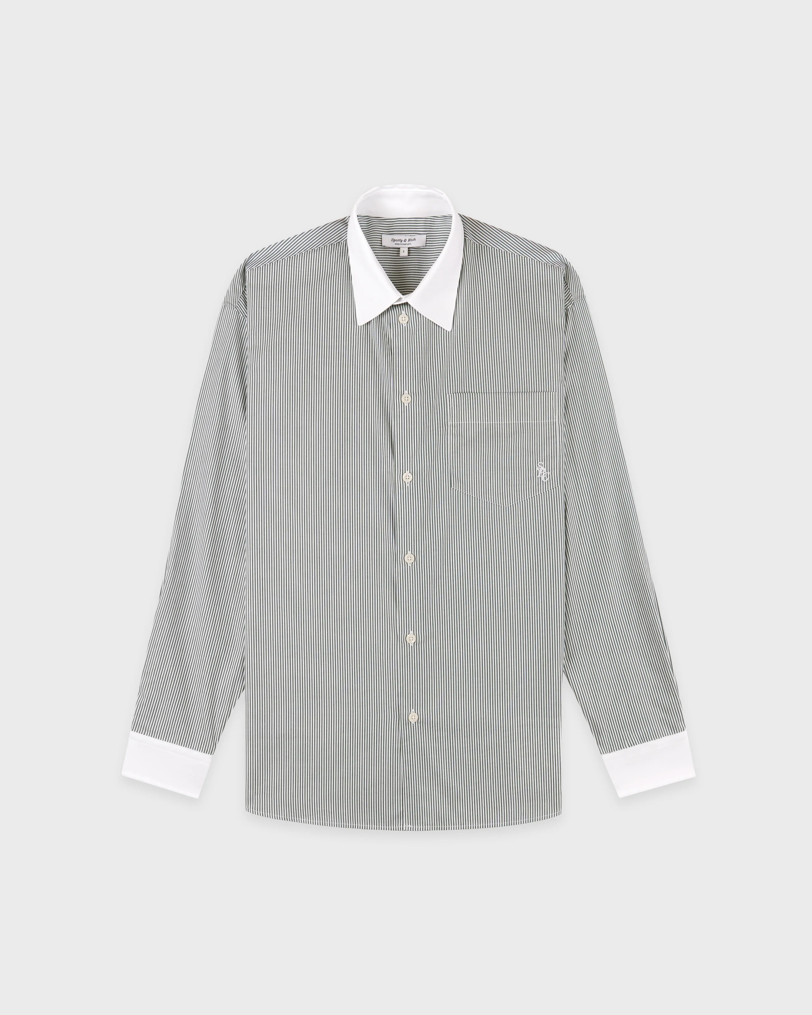 SRC Oversized Shirt - Forest striped - Image 6