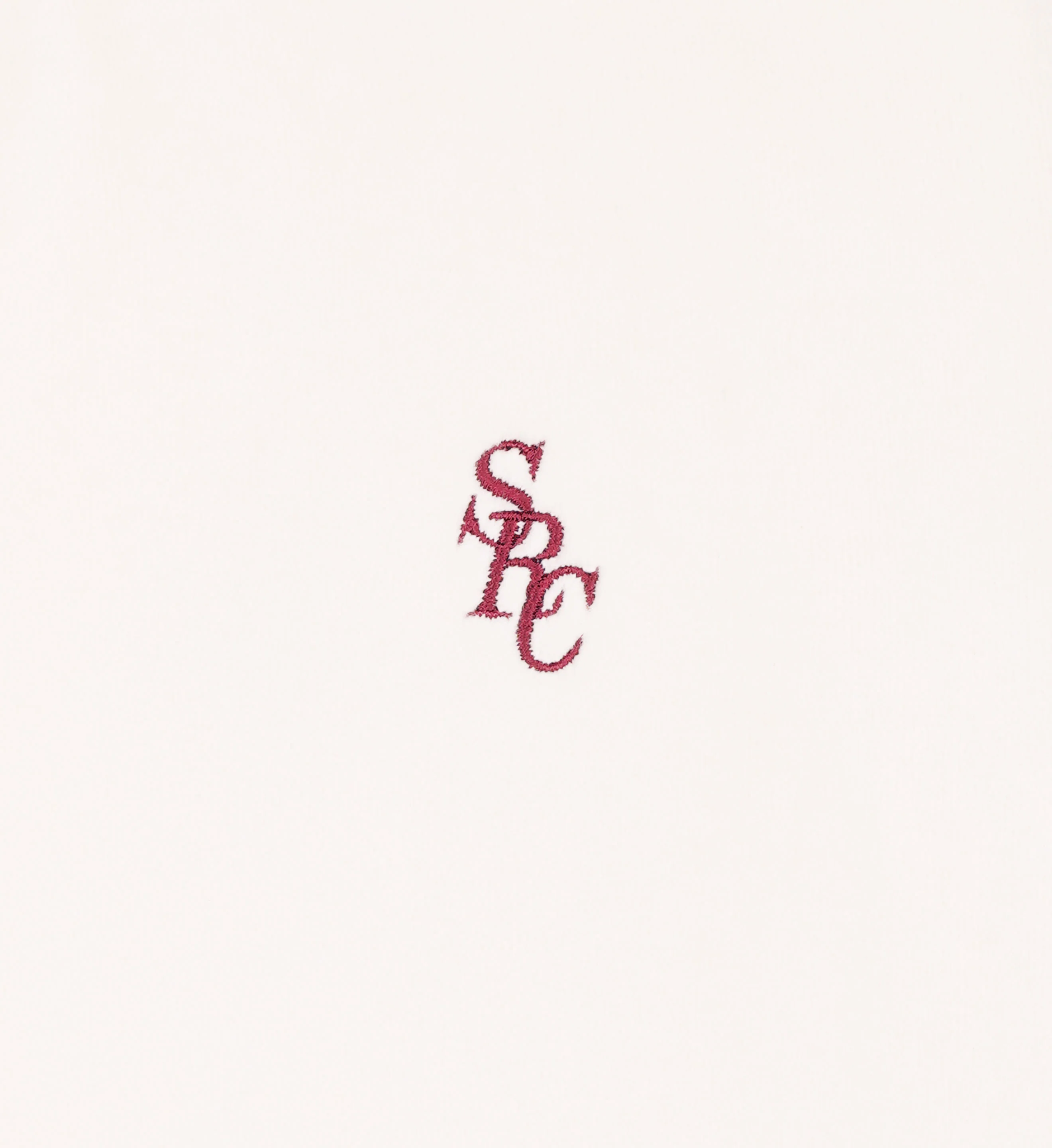 SRC Velour Polo - Off White/Merlot - Image 3