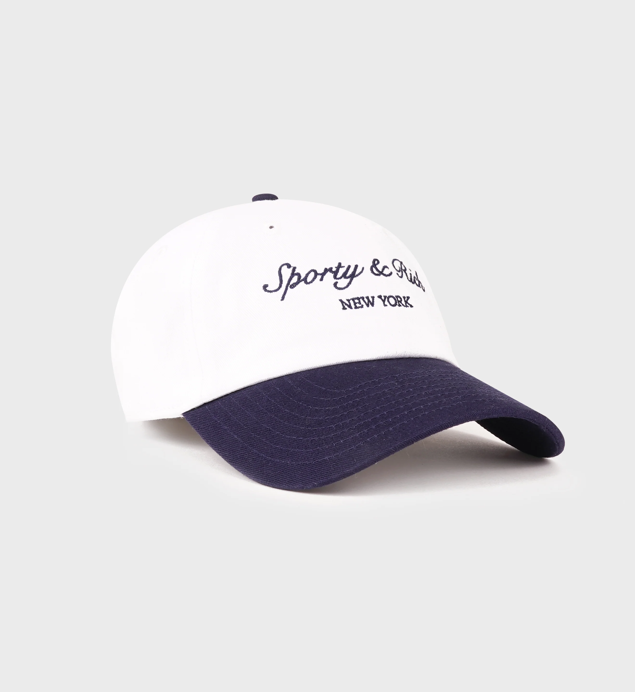 Syracuse Hat - White/Navy - Image 4