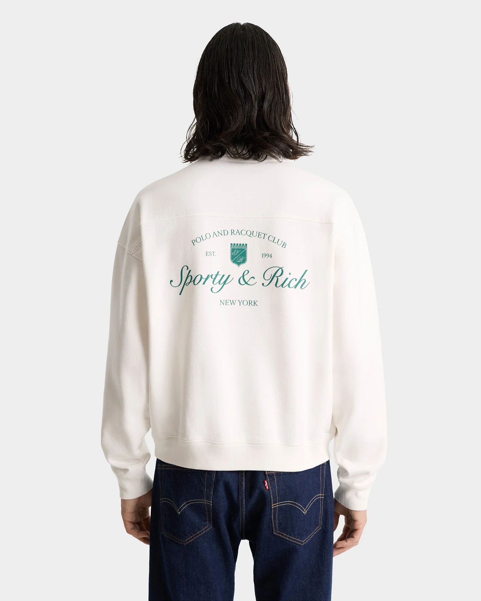 Syracuse Quarter Zip - White/Alpine - Image 6