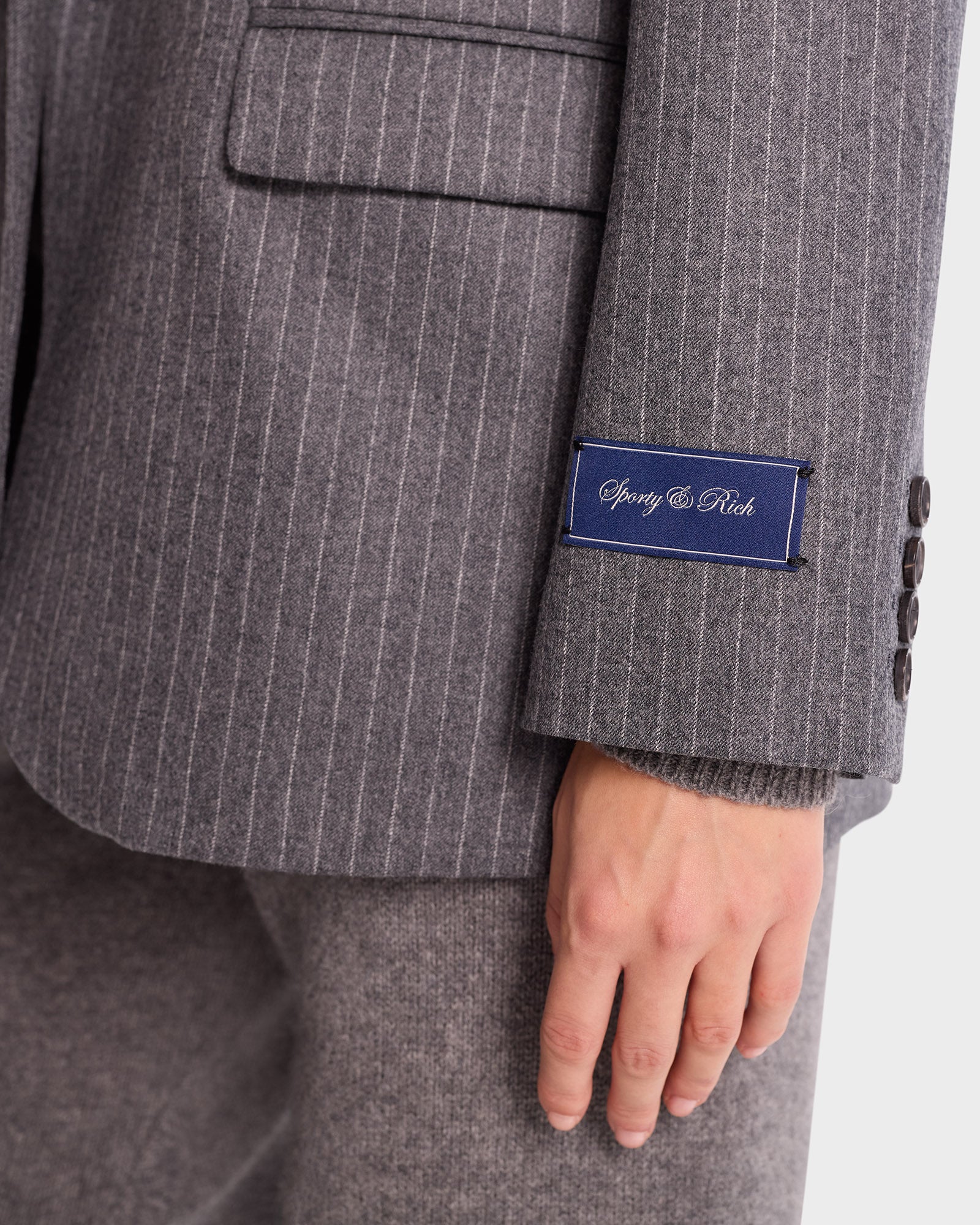 Tailored Blazer - Grey - Image 5