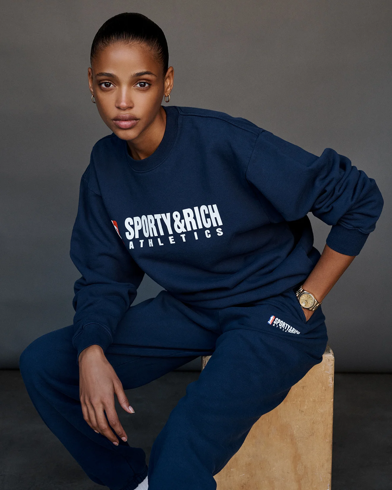 Team Logo Sweatpant - Navy - Image 5