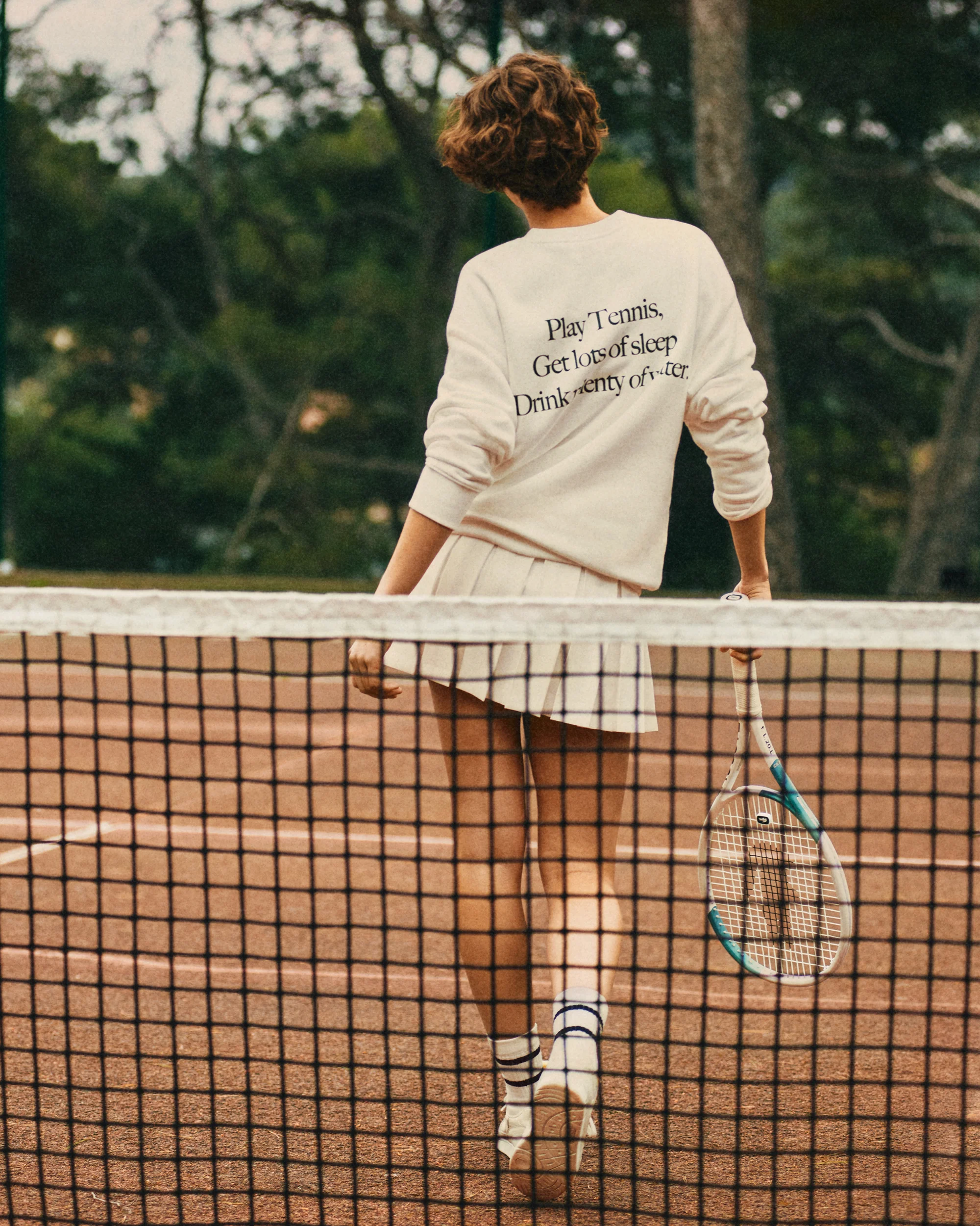 Tennis Pleated Skirt - Farine - Image 4