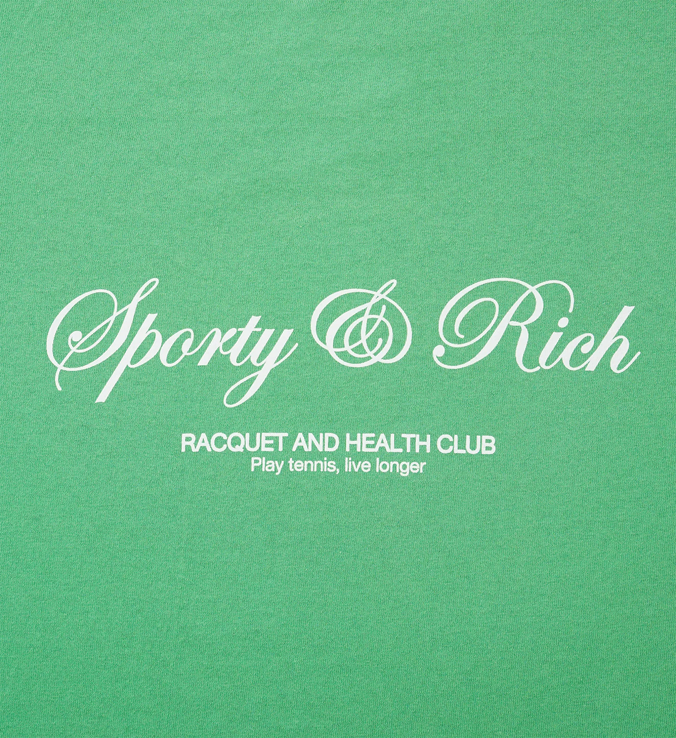 Tennis Script T Shirt - Kelly Green - Image 4