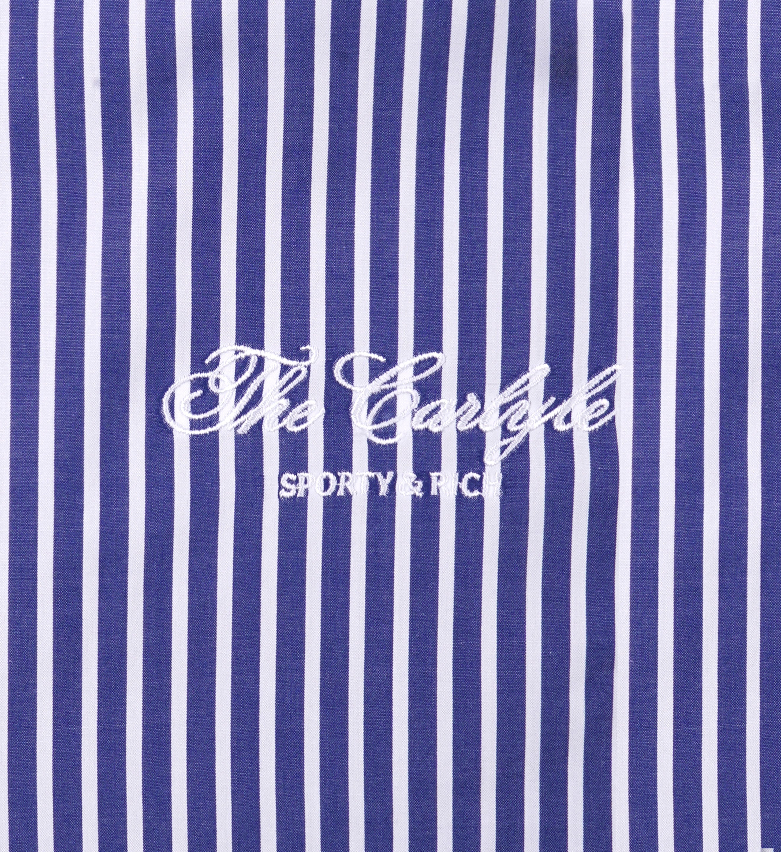 The Carlyle Script Pyjama Pants - Navy Striped - Image 10