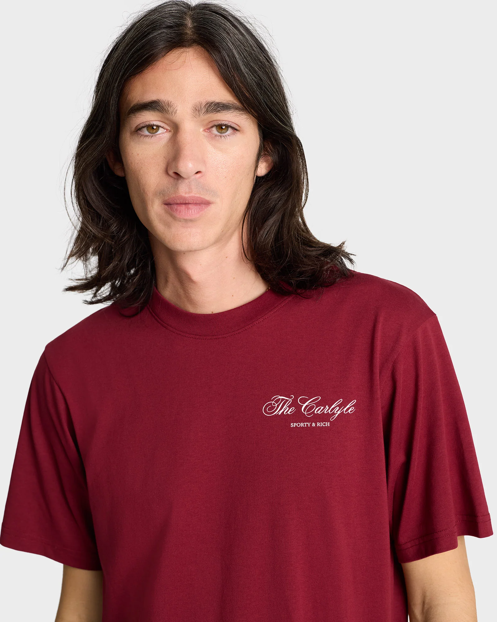 The Carlyle Souvenir T-Shirt - Merlot/White - Image 11