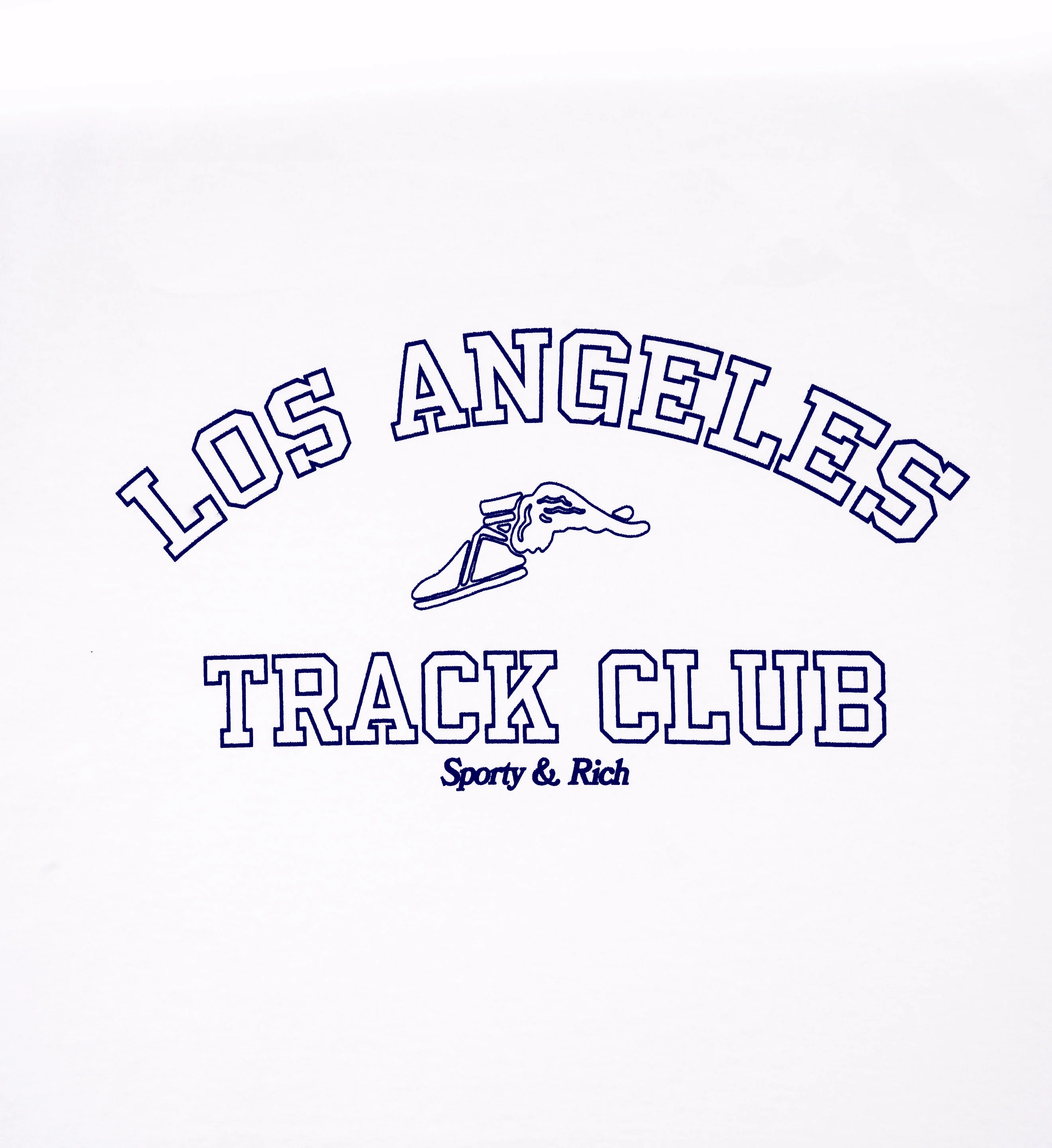 Track Club T-Shirt - White/Navy - Image 3