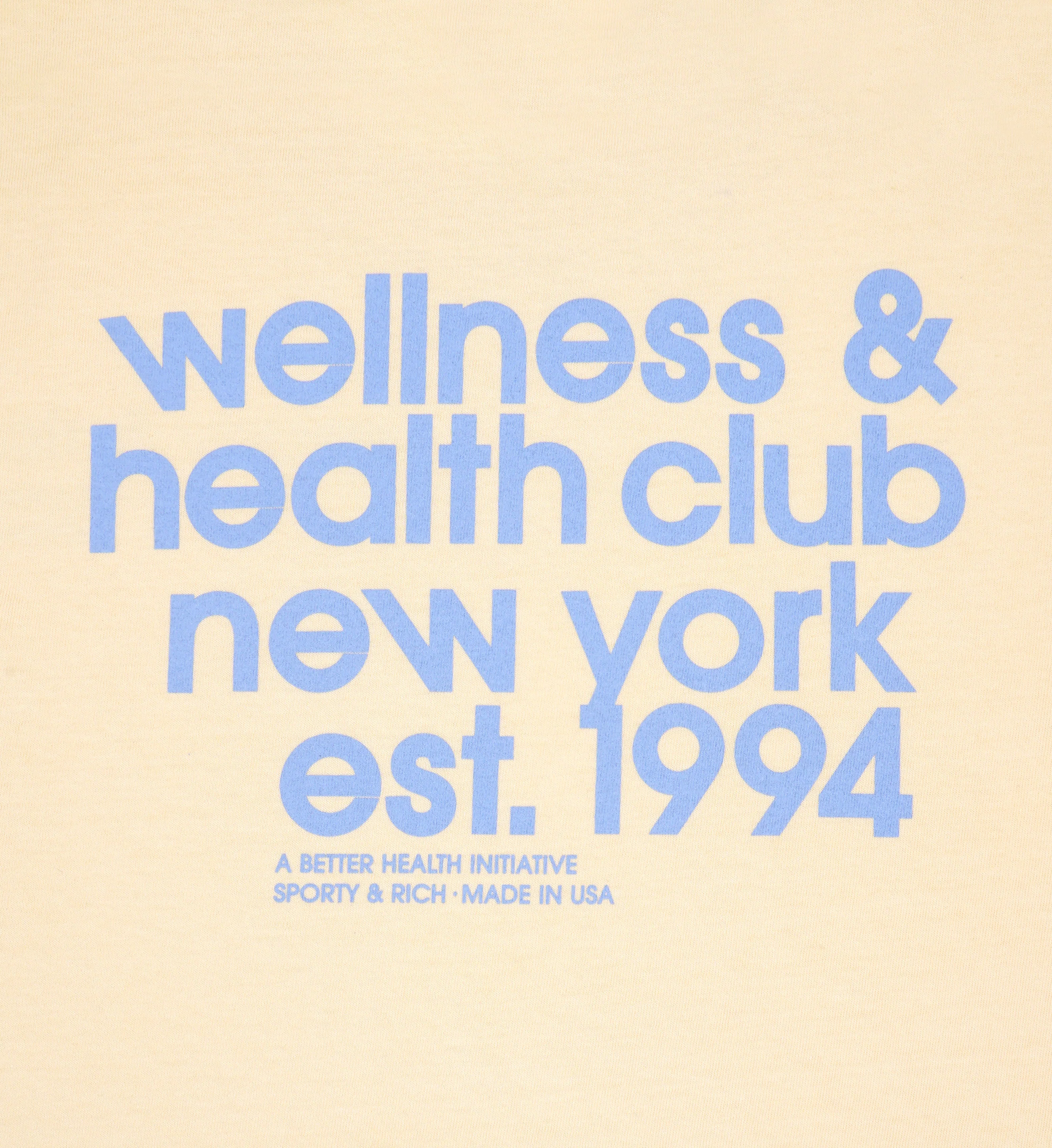 USA Health Club T-Shirt - Almond/China Blue - Image 4