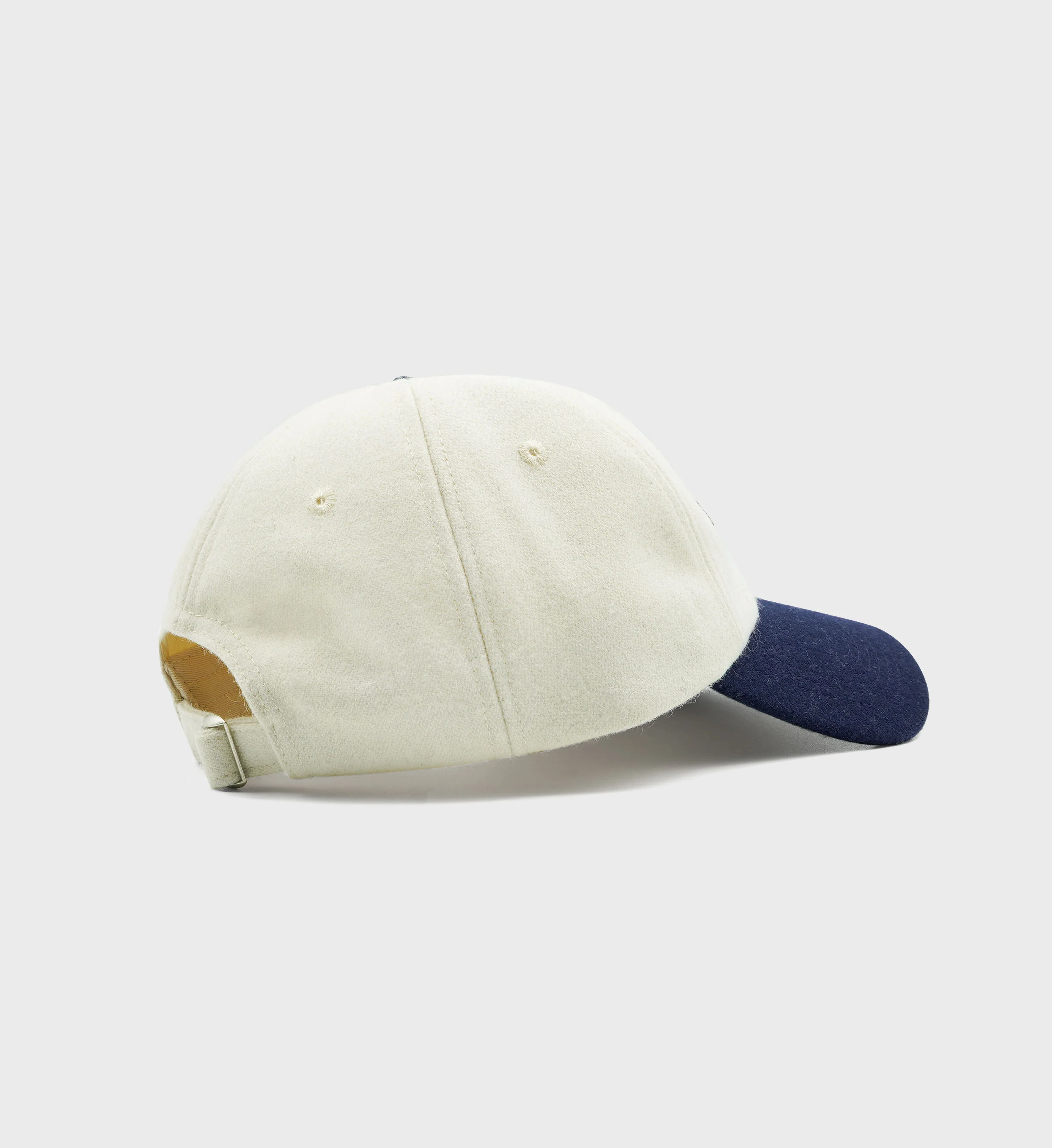 Varsity Crest Flannel Hat - Off White/Navy - Image 3