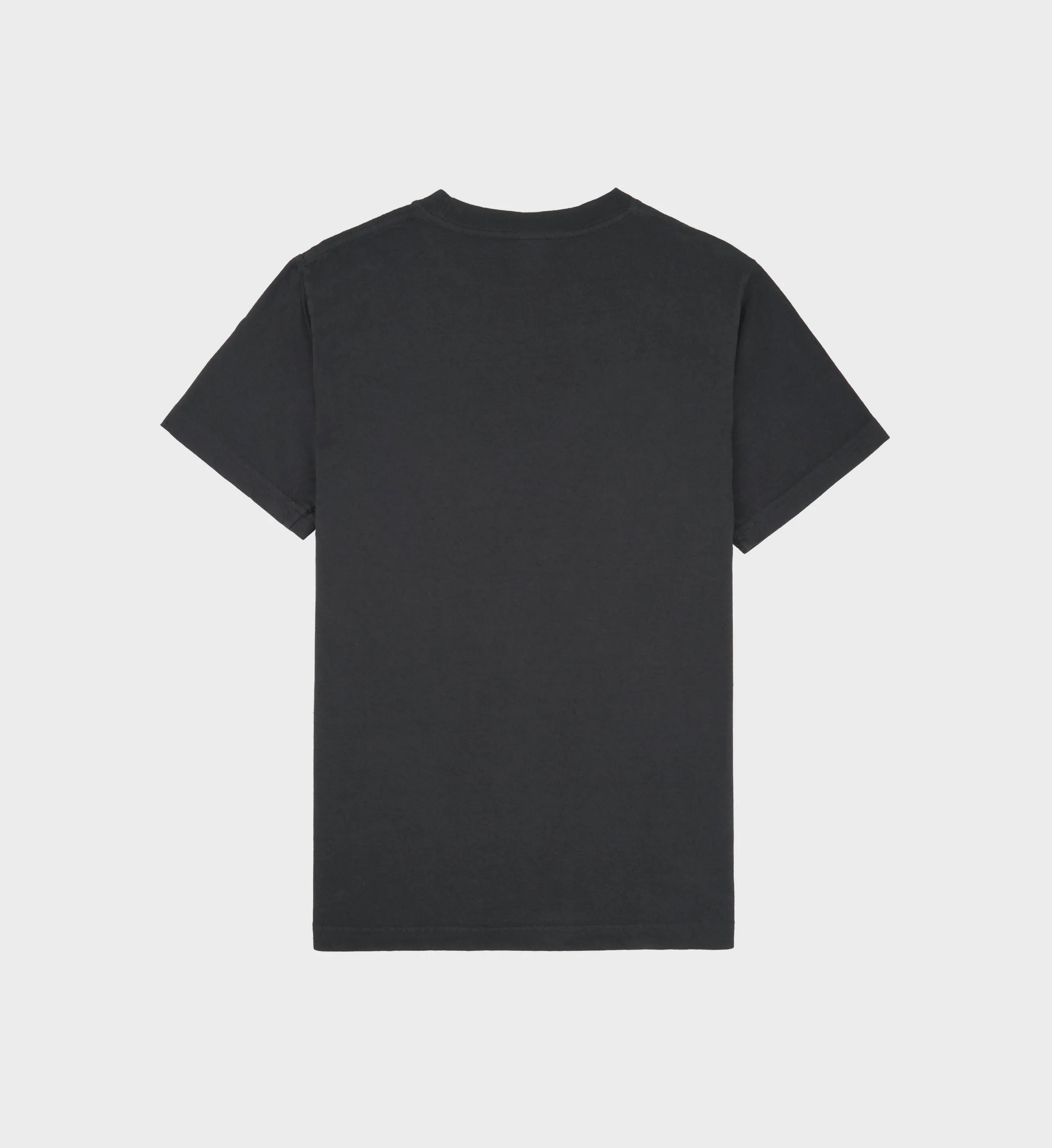 Varsity Crest T-Shirt - Faded Black/White - Image 5