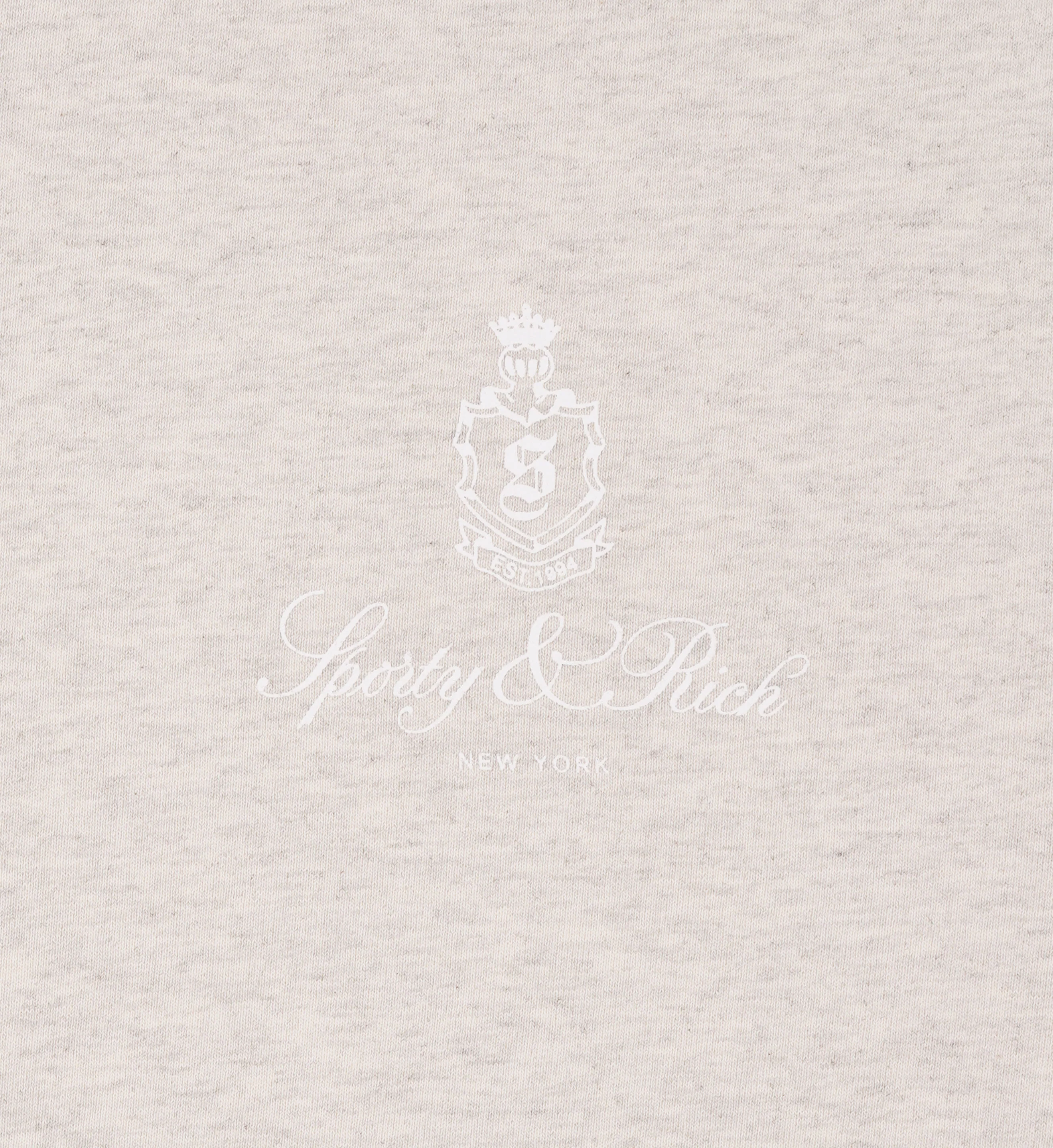 Vendome Crewneck - Heather Oatmeal/White - Image 3
