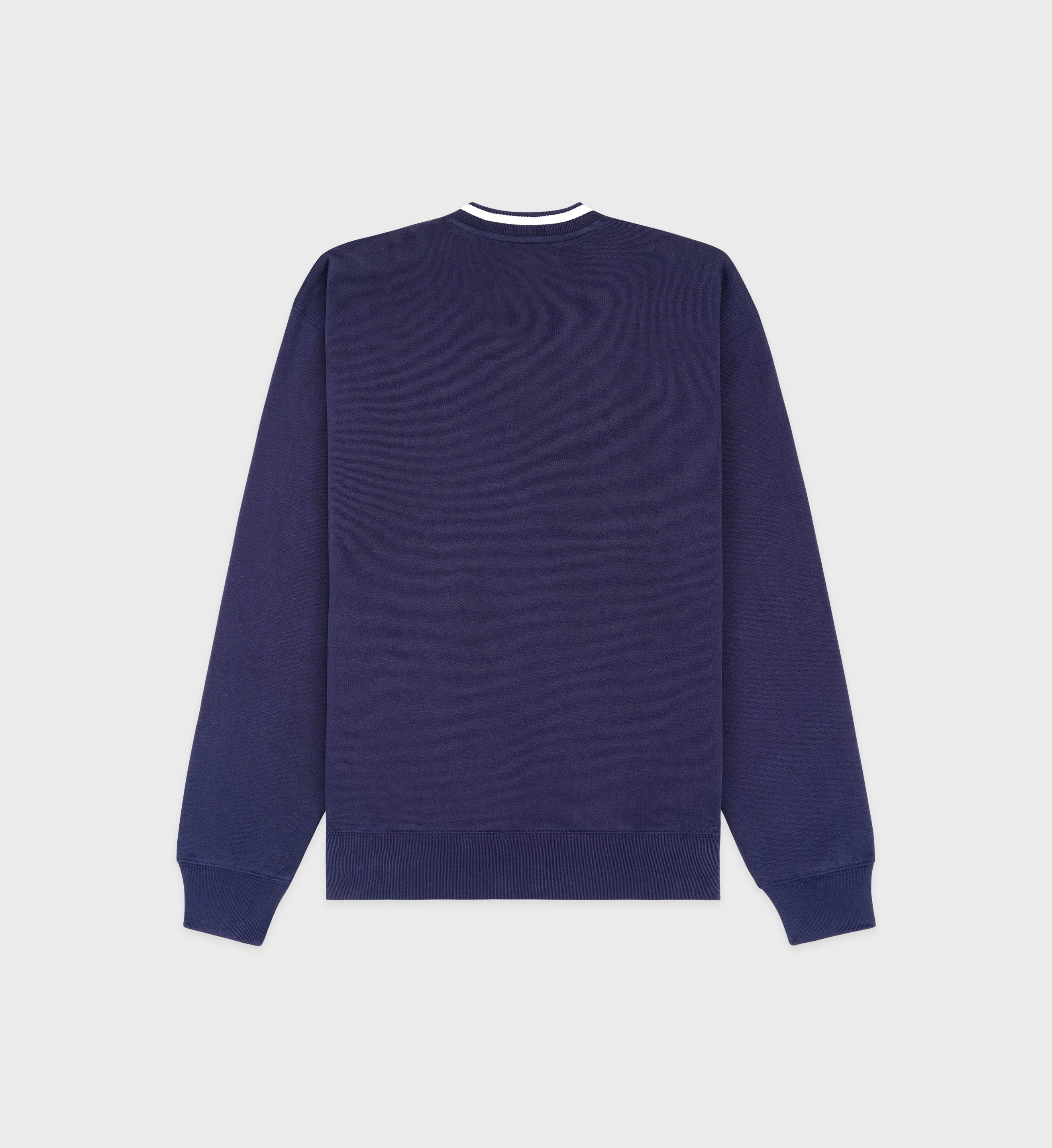 Vendome V-Neck Sweatshirt - Navy/White - Image 2