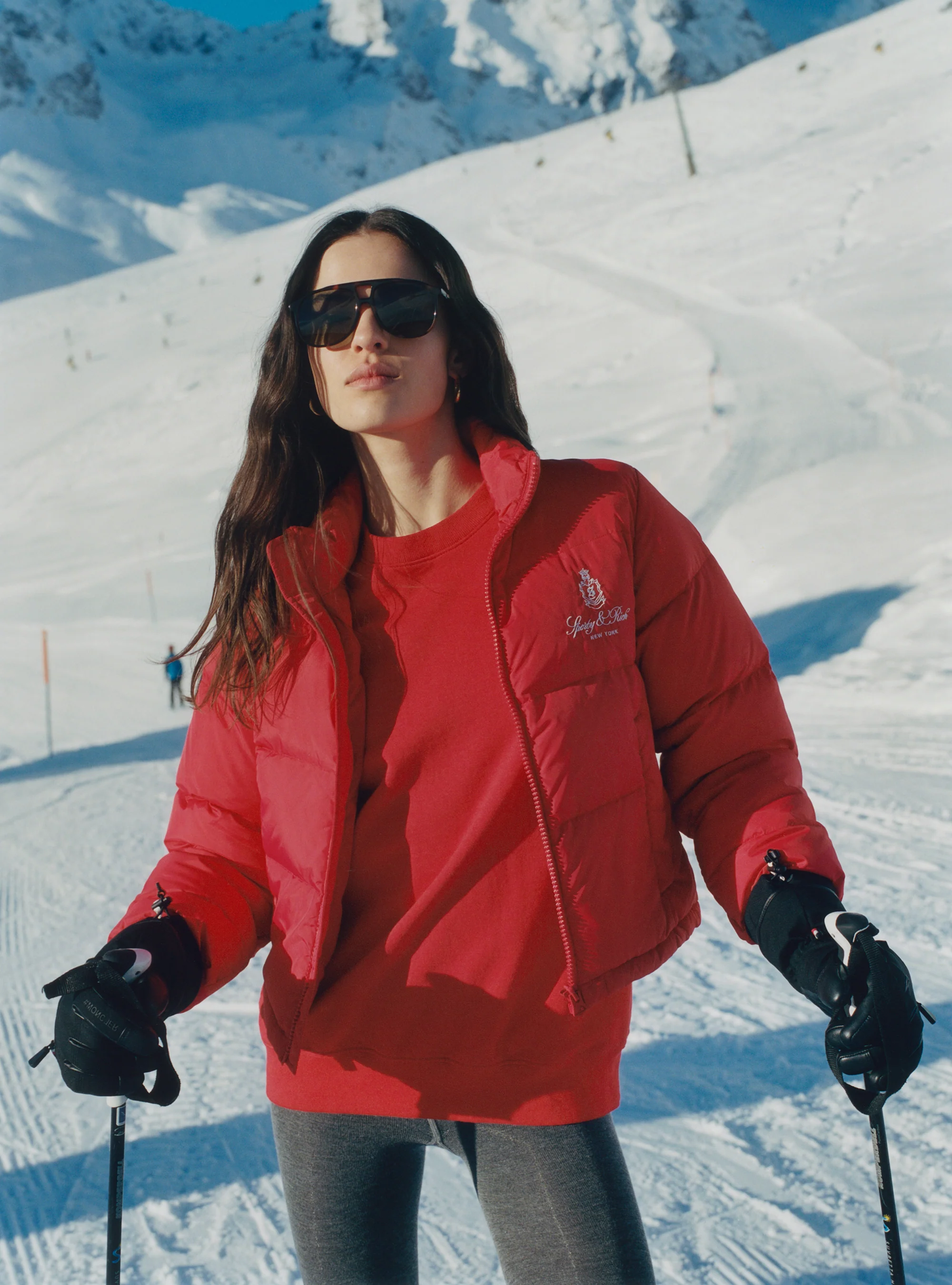 Vendome Puffer Jacket - Sports Red/White - Image 2