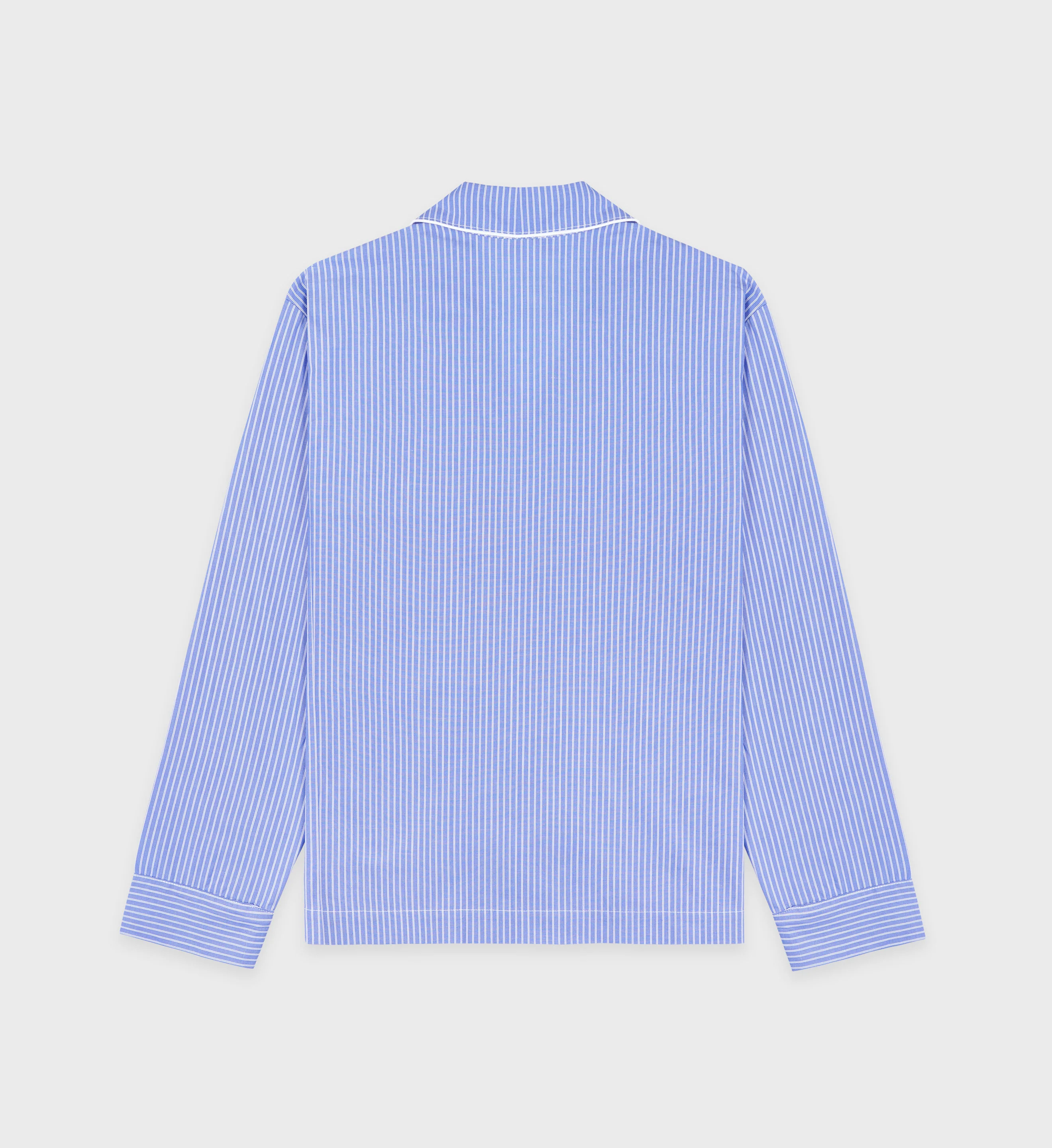 Vendome Pyjama Shirt - Blue Striped - Image 3
