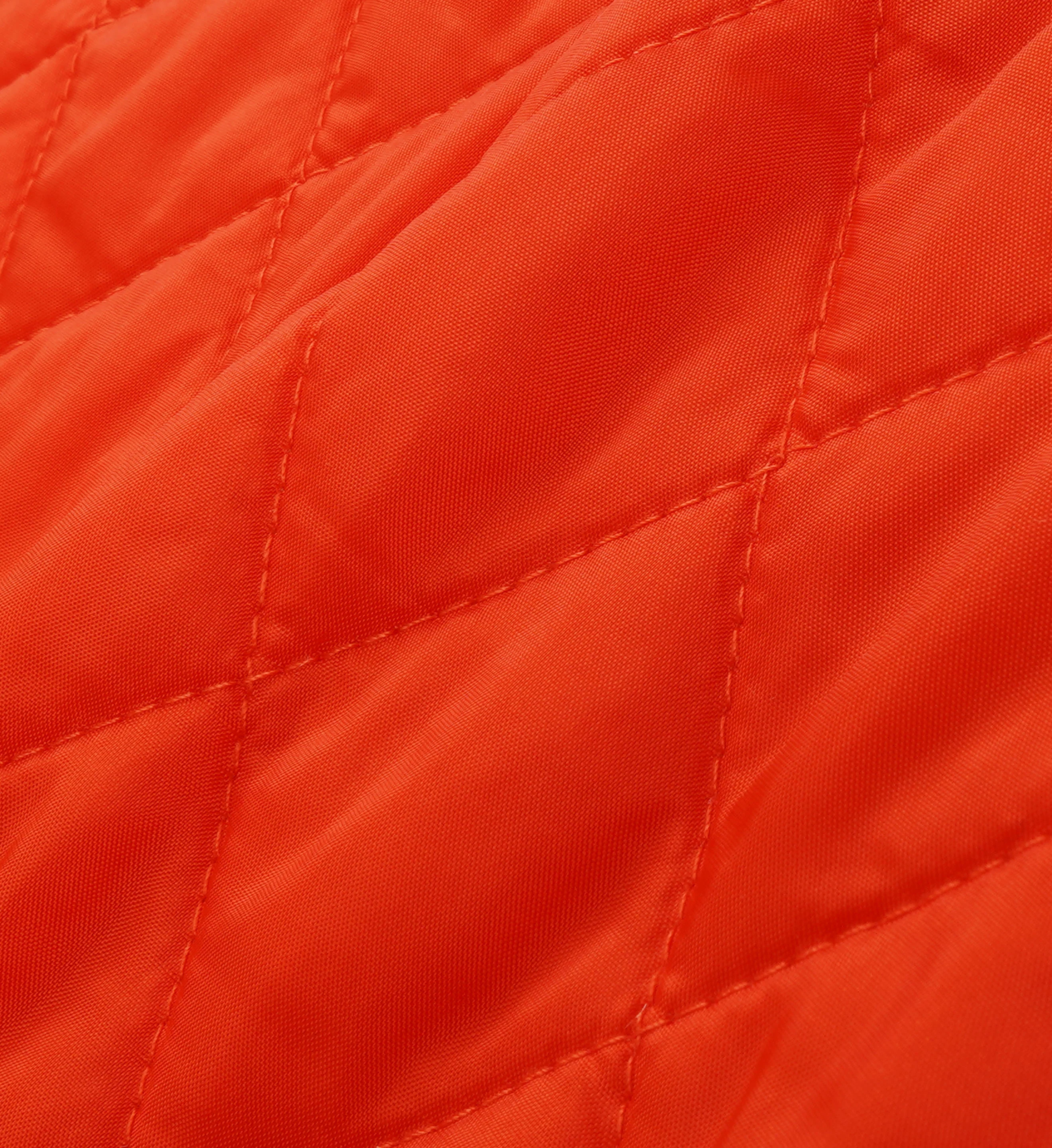 Vendome Nylon Quilted Jacket - Squash/Chocolate - Image 7