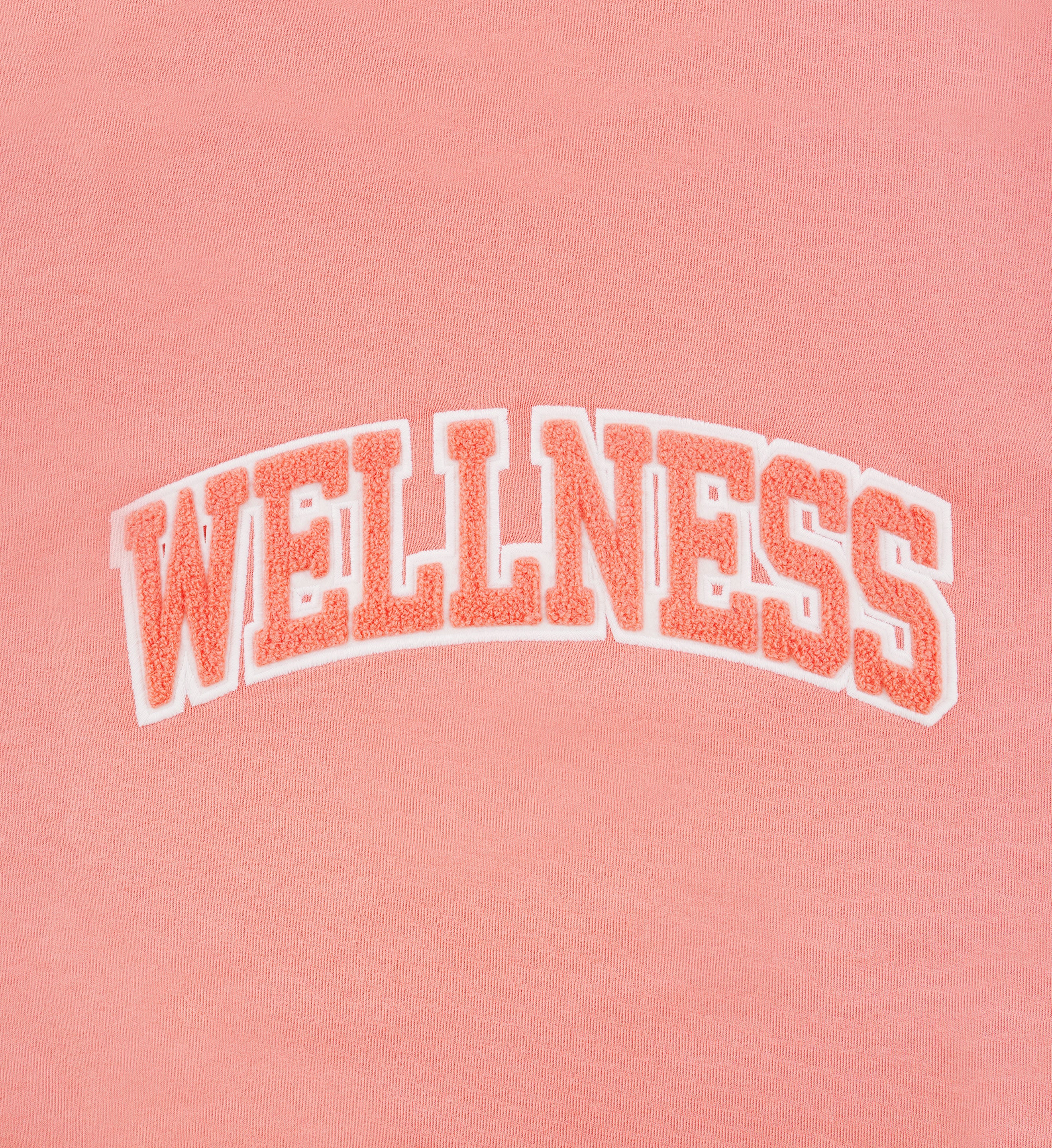 Wellness Boucle Crewneck - Grapefruit/White - Image 3