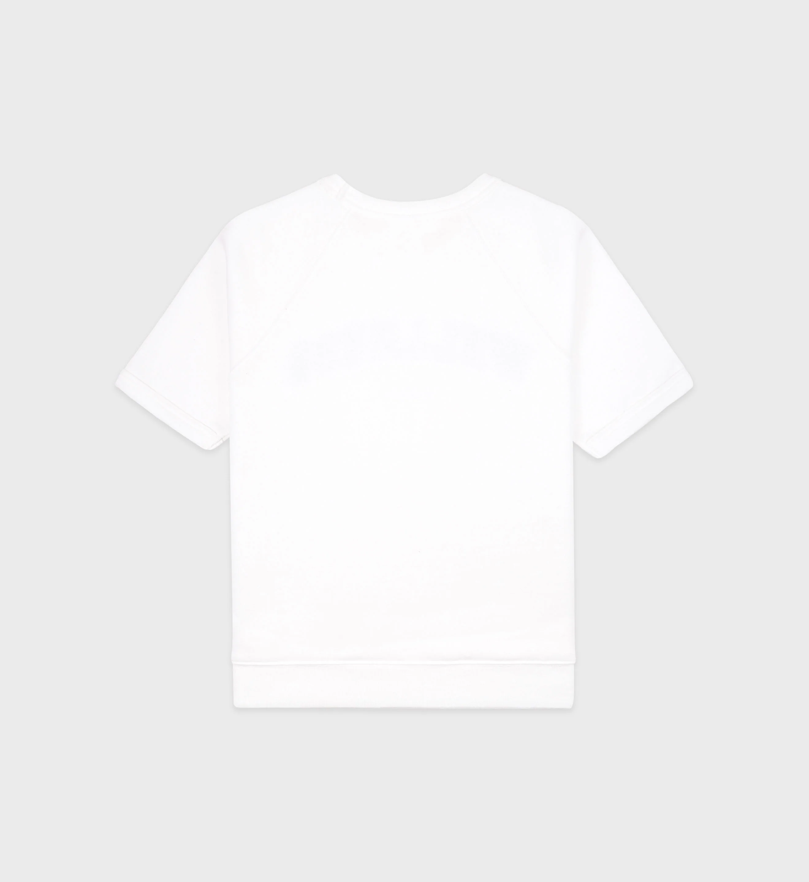 Wellness Ivy Short Sleeve Soft Crewneck - White/Verde - Image 4