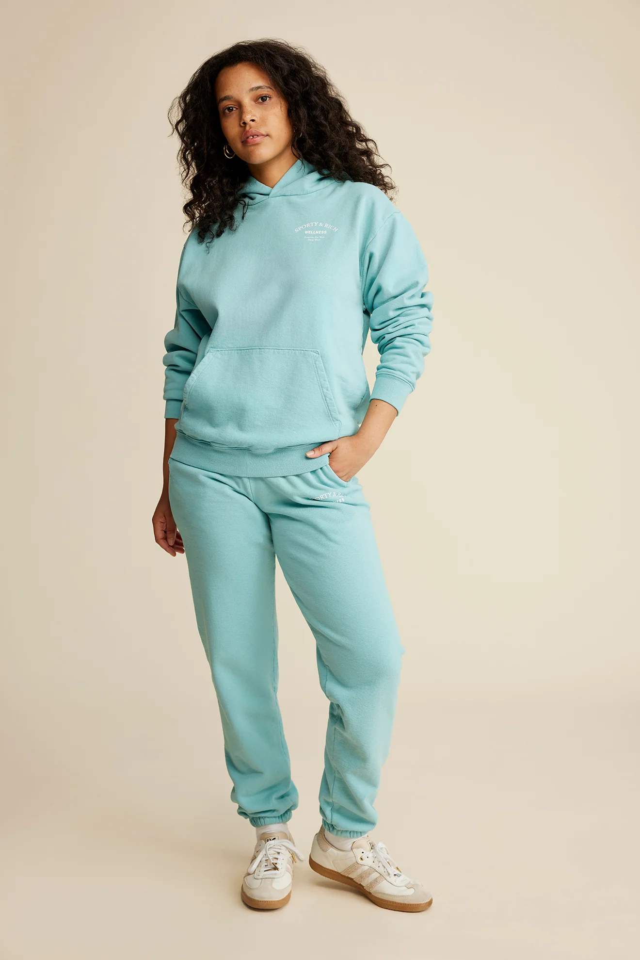 Wellness Studio Sweatpant - Paradise/White - Image 5