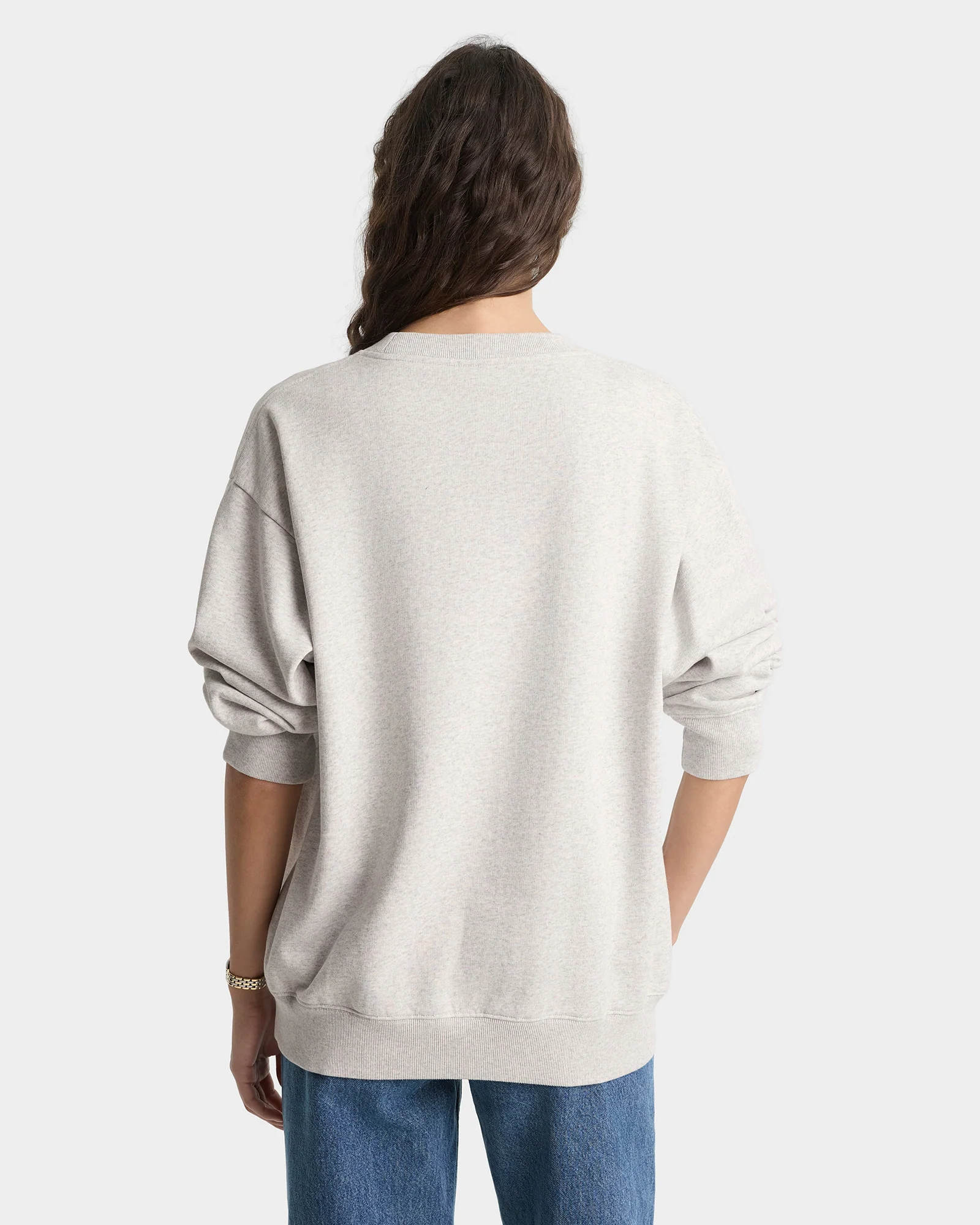 Yale Ivy Crewneck - Heather Gray/Navy - Image 3