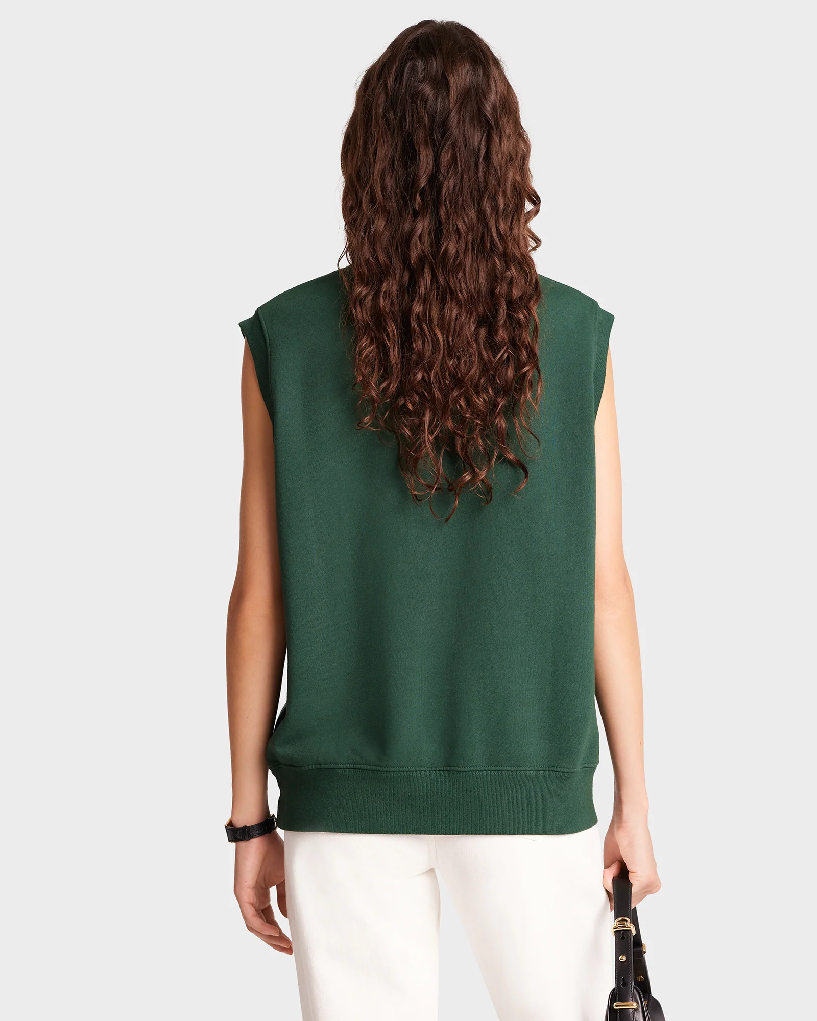 Yankees Serif V-Neck Vest - Forest/White - Image 6